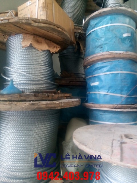 cáp mạ, cáp thép, cáp mạ 6x12+FC , cáp mạ kẽm nhập khẩu, cáp thép Lê Hà
