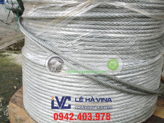 cáp mạ, cáp thép mạ, cáp thép mạ kẽm, cáp mạ kẽm, cáp thép 