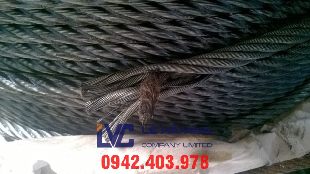 cáp 6x36, cáp 6x36+iwrc, cáp thép Lê Hà, cáp thép, Cáp 6x37+IWRC, bán cáp cẩu uy tín