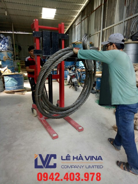  cáp mạ kẽm D28mm, cáp mạ kẽm, ốc xiết cáp size 1-1/8, bộ ốc xiết cáp, bẹn lót cáp D28