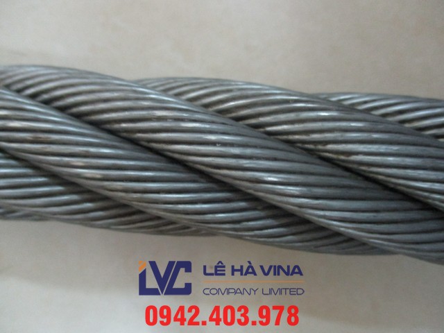  cáp mạ kẽm D28mm, cáp mạ kẽm, ốc xiết cáp size 1-1/8, bộ ốc xiết cáp, bẹn lót cáp D28