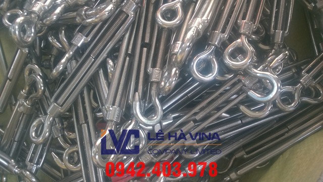 cây tăng đơ M22, tăng đơ, tăng đơ cáp, cáp thép nhập khẩu, phụ kiện cáp thép