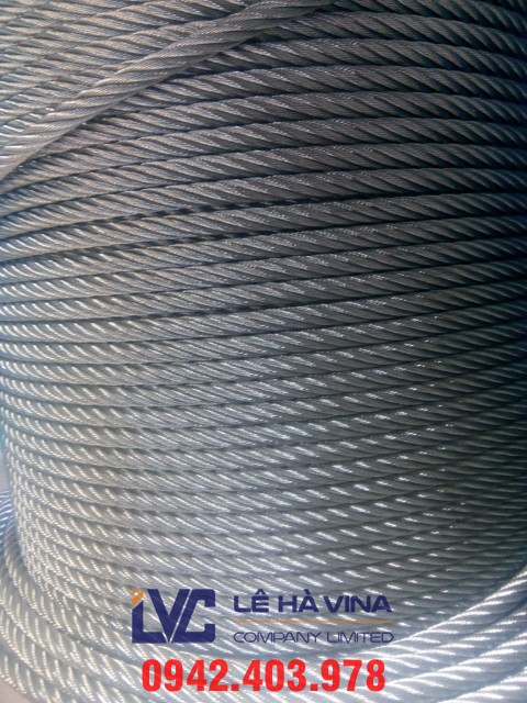 cáp bọc nhựa đỏ, cáp inox 304, cáp bọc nhựa, cáp thép, dây cáp bọc nhựa