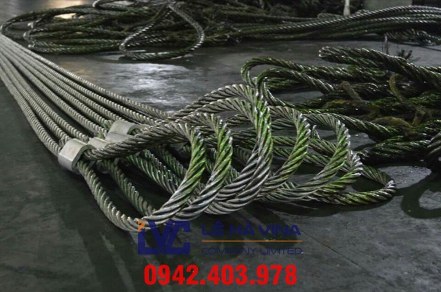 Sling cáp thép, Sling cáp thép D14mm, sling cáp, cáp thép, cáp thép Lê Hà