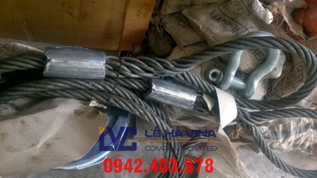 Sling cáp thép, Sling cáp thép D14mm, sling cáp, cáp thép, cáp thép Lê Hà
