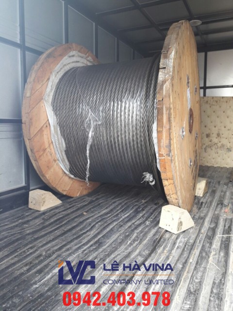 cáp thép không mạ, cáp thép, cáp thép Lê Hà, Cáp thép không mạ 6x36+FC, cáp không mạ 6x36