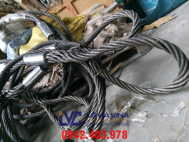 sling cáp thép, cáp thép, phụ kiện cáp thép, Cáp thép 6x36+IWRC D20mm, Cáp thép 6x36+IWRC