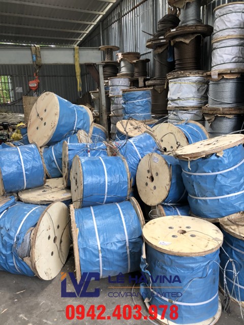 cáp vải cẩu hàng, cáp vải cẩu hàng 4 tấn, cáp mạ, dây cáp mạ Trung Quốc, sling cáp thép