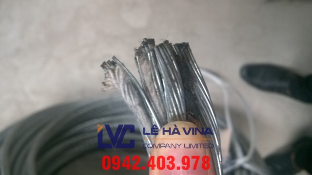 cáp neo giằng, cáp mạ kẽm, cáp 6x12+FC D9.3mm, cáp thép, cáp thép Lê Hà