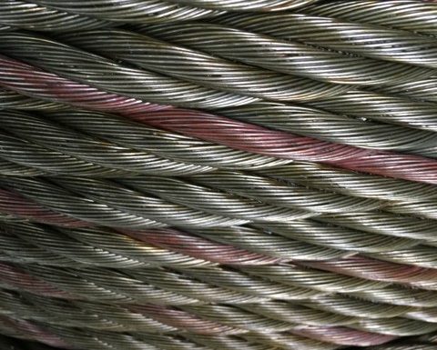 cáp đen không mạ, cáp không mạ, cáp thép, cáp thép đen, cáp thép đen 6x36+FC 22mm